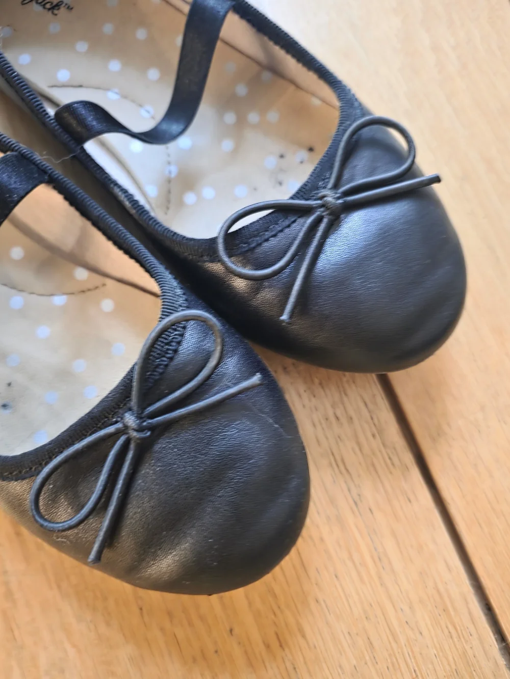 Cat & Jack Black Girls' Mary Jane Ballet Flats